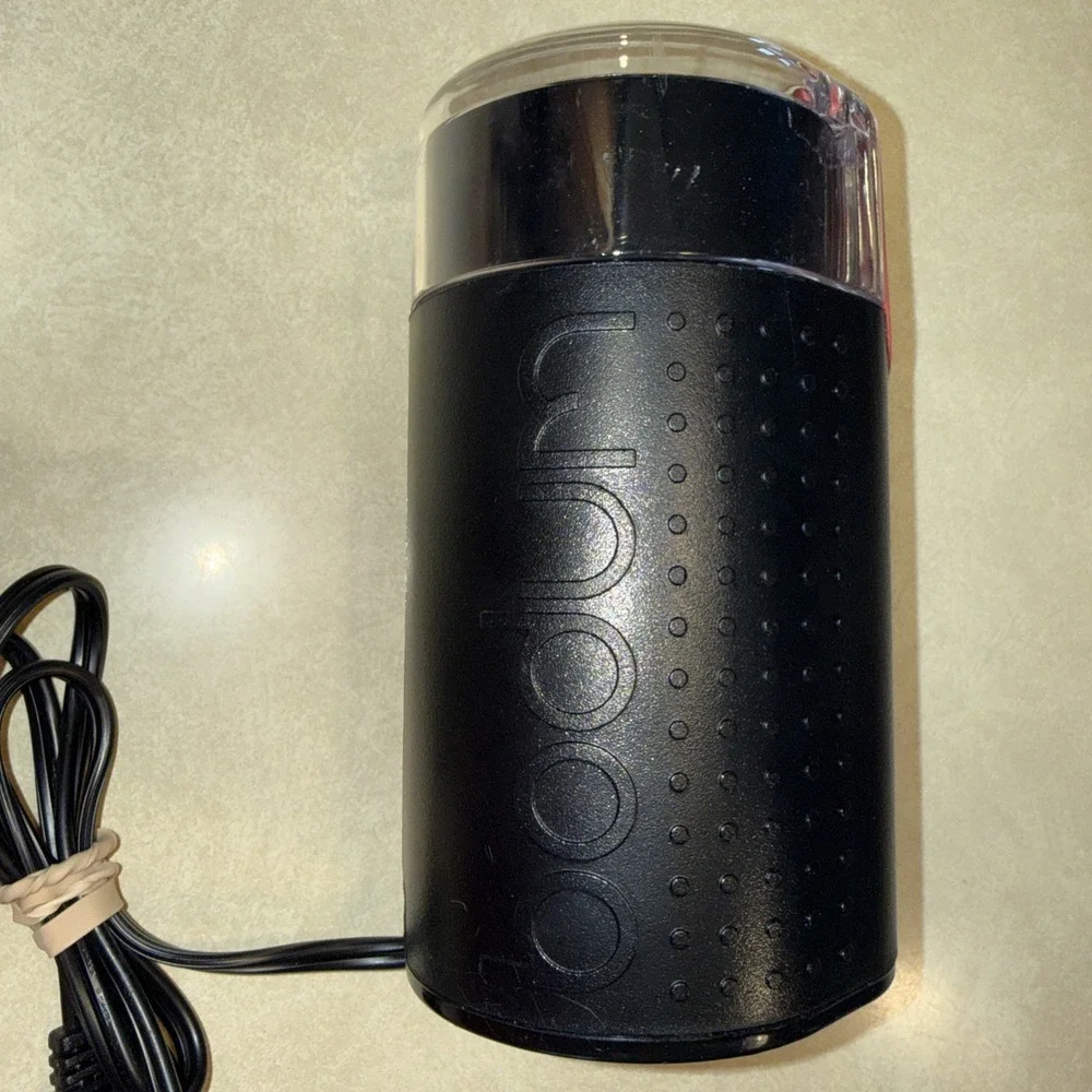 Bodum Bistro‎ Electric Coffee Grinder 11160‑3 Black & Red Swiss Design